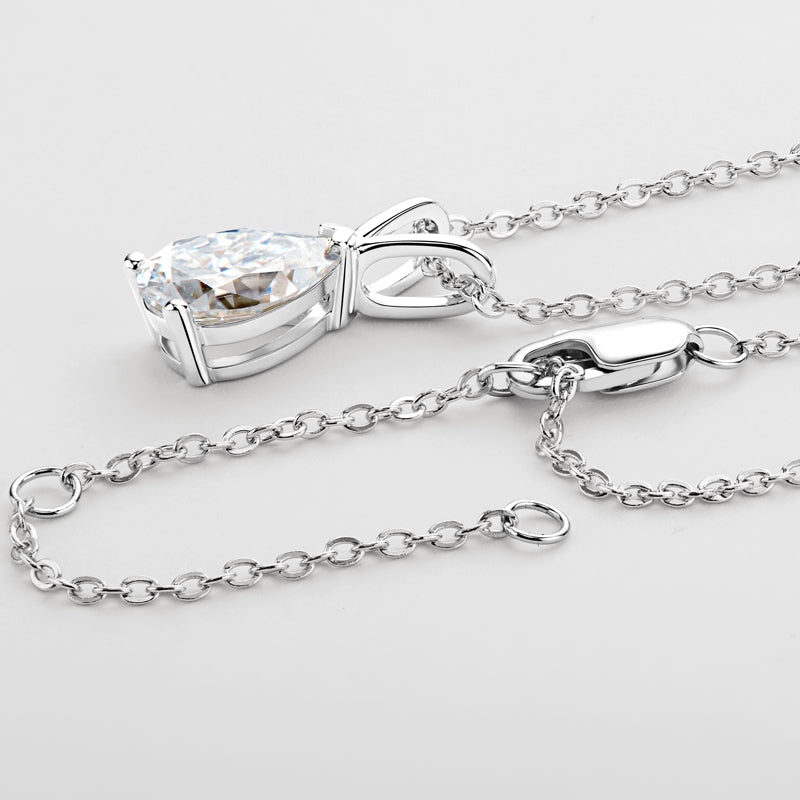 Melisande Pear Solitaire Pendant view 6