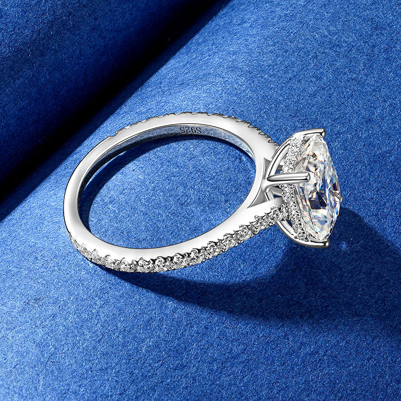 Clarisse Radiant Hidden Halo Ring view 8