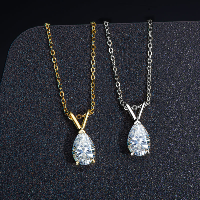 Melisande Pear Solitaire Pendant view 4