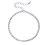 Odile half tennis moissanite bracelet in sterling silver