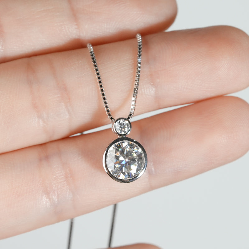 Lucie Bezel Drop Pendant view 2