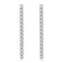 Simone Tennis Drop Earrings in sterling silver, view 2
