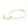 Severine Linked Ovals Bracelet in gold plated view 4