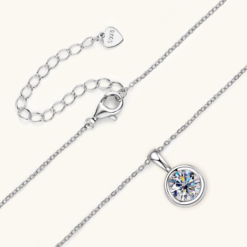 Perrine Bezel Solitaire Pendant view 6