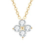 Amara Clover Pendant in yellow gold over sterling silver by Prism & Pearl, view 1
