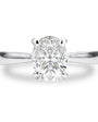 Oval Set by Prism & Pearl, platinum view 1