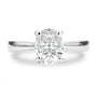 Oval Set by Prism & Pearl, platinum view 1
