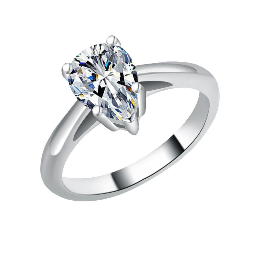 Aveline 1CT Pear 5 Prong Solitaire