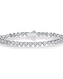 Leonie Bezel Tennis Bracelet, bezel set moissanite tennis bracelet by Prism & Pearl, view 1
