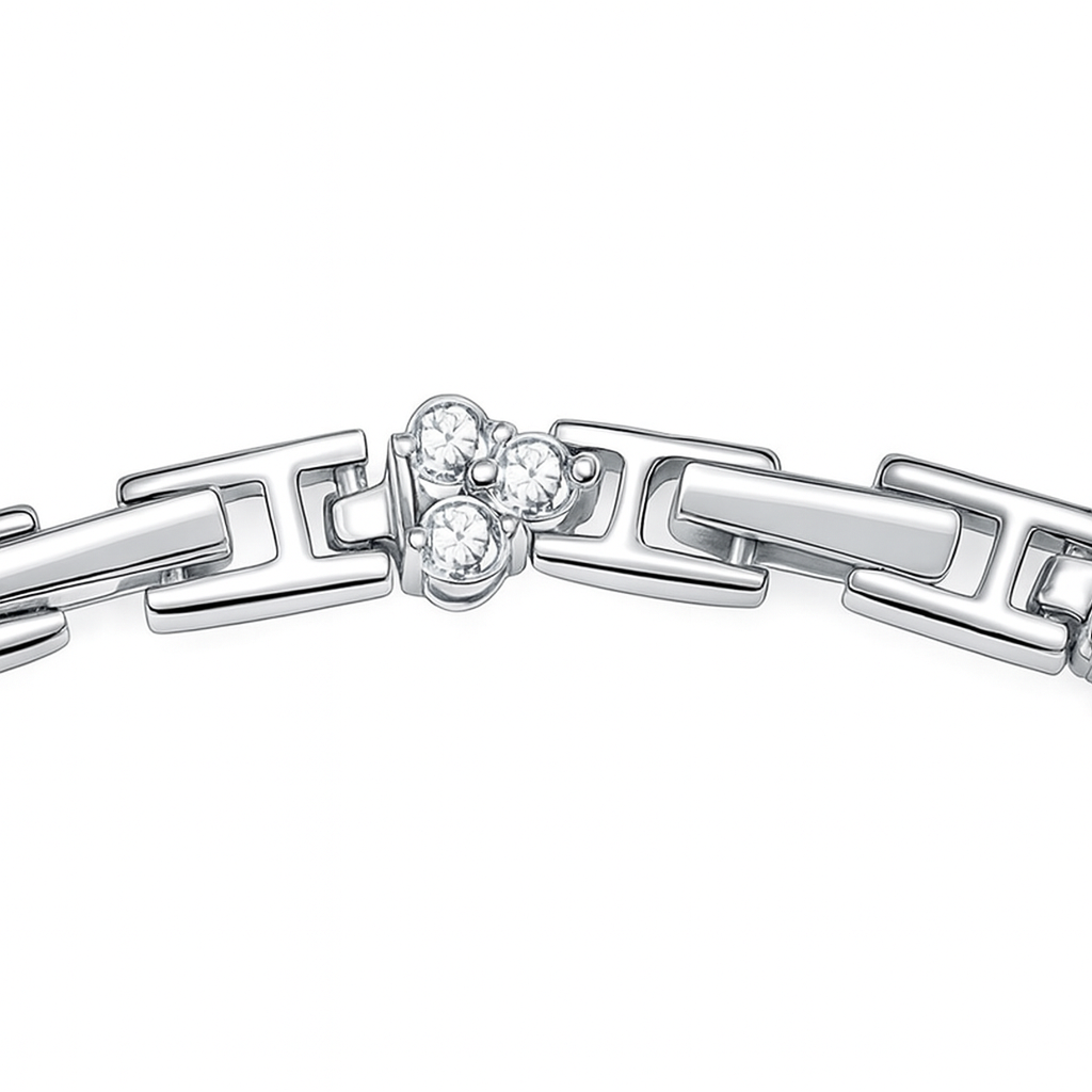 Davina Triple Row Tennis Moissanite Bracelet
