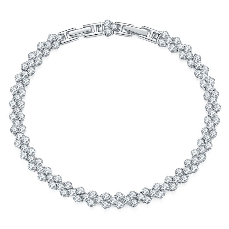 Triple Row Set by Prism & Pearl, platinum view 1