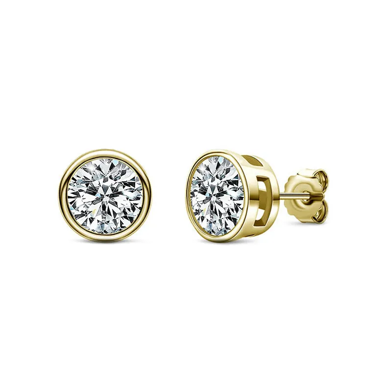 Delphine Luna Bezel Studs 0.5ct