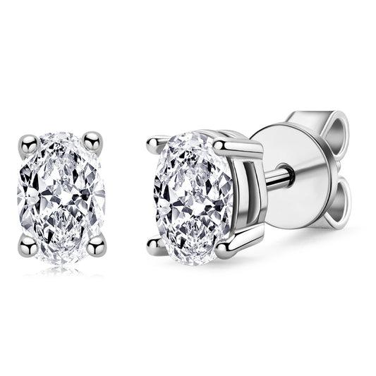 Élise Oval Studs 1ct