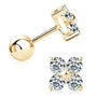 Clover Set by Prism & Pearl, yellow gold view 4