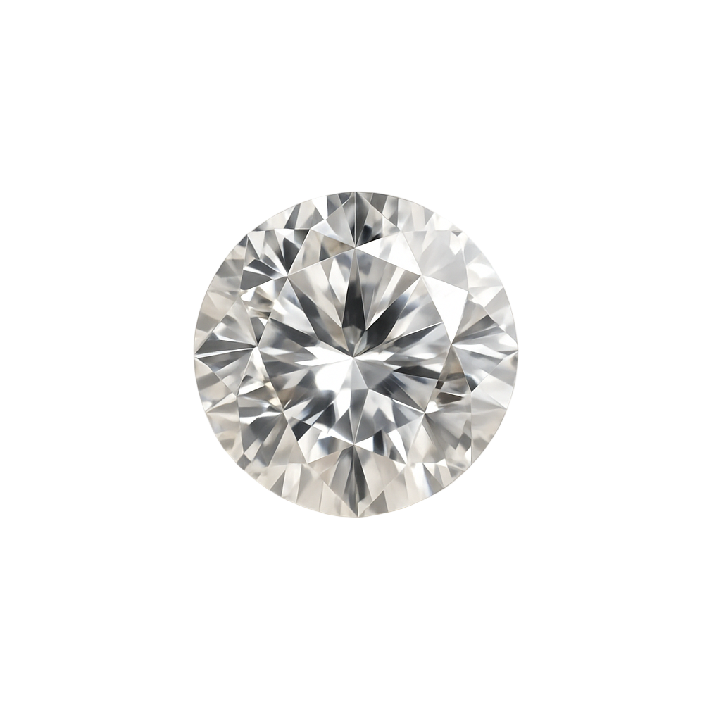Round diamond on a beige background
