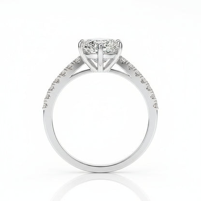 Leila 1CT Marquise Pave ring Prism and Pearl on a white background