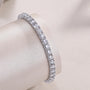 Luìsa Classique Tennis Bracelet 0.5carat Moissanite display prism and pearl
