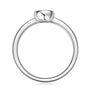 The Maxine Solitaire Bezel Ring on white background
