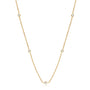 Five Stone Bezel Set by Prism & Pearl, yellow gold view 6