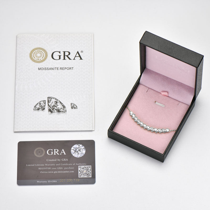 Prism & Pearl & Stone 3mm Adjustable Chain Bracelet Model In Box with Certificate