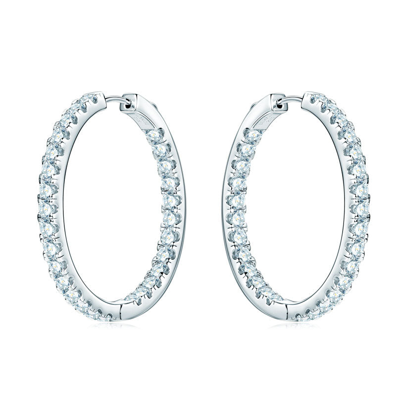 Rose 5.6CT Hoops