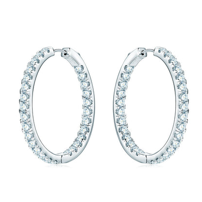 Rose 5.6CT Hoops