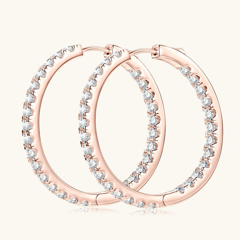 Rose 5.6CT Hoops