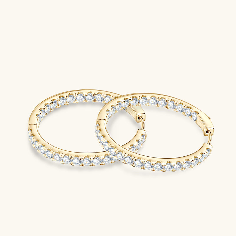 Rose 5.6CT Hoops