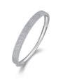 Isla Five Row Pave Bangle, five row pavé moissanite bangle by Prism & Pearl, view 1