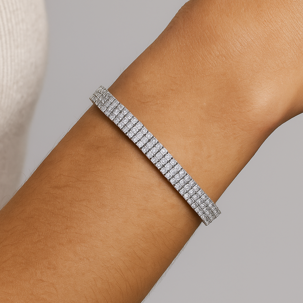 Violette Triple-Row Tennis Bracelet