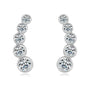 Five Stone Bezel Set by Prism & Pearl, platinum view 2