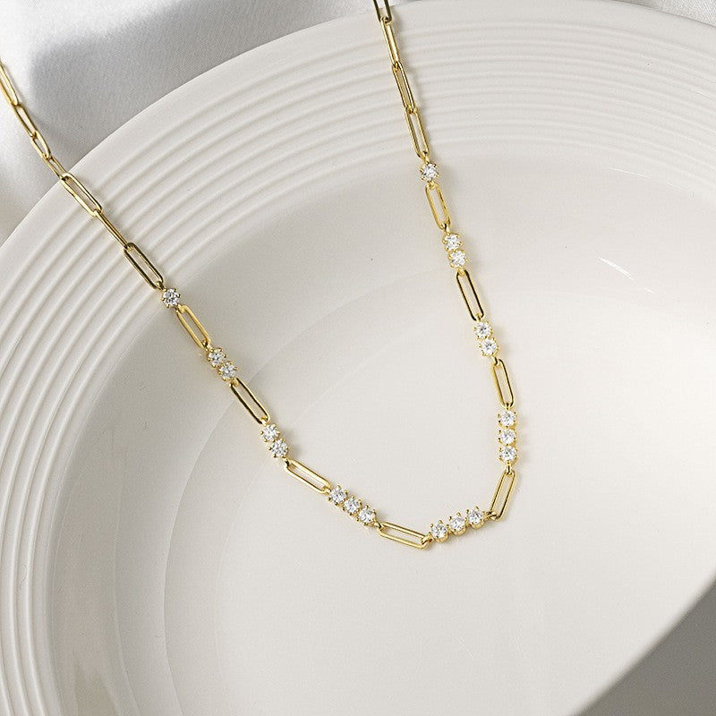Alicia Paperclip Necklace, view 2