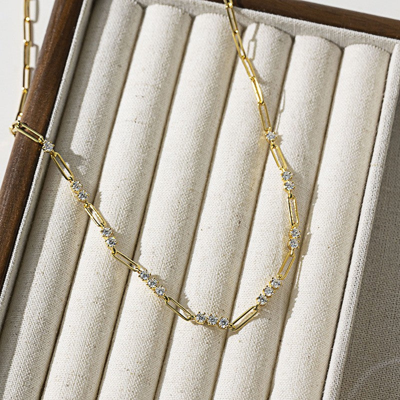 Alicia Paperclip Necklace, view 3