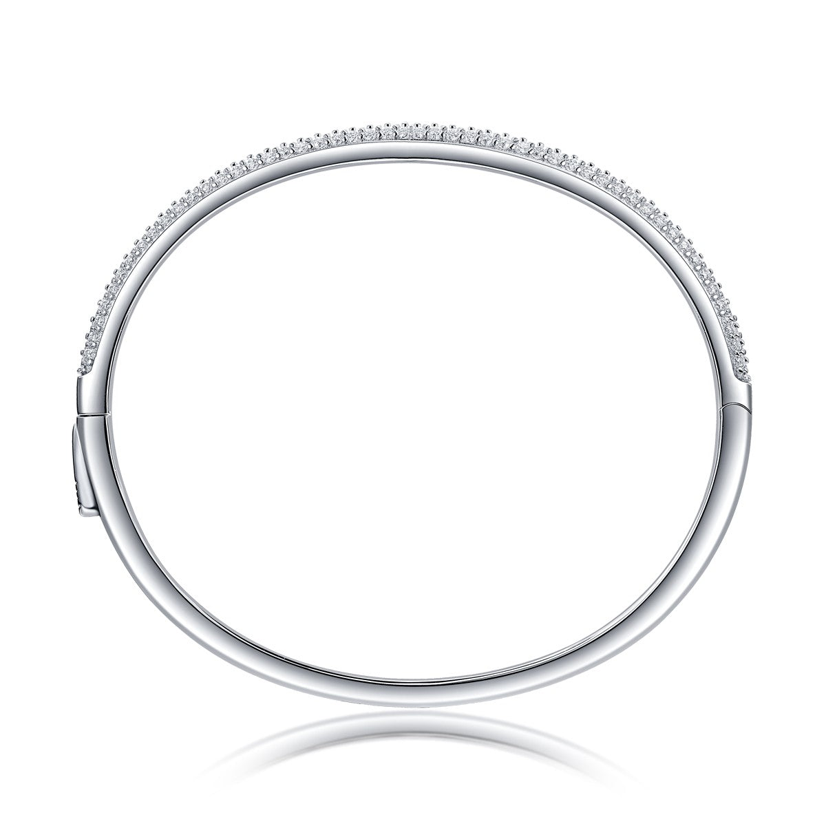 Celine Three Row Pave Bangle, view 2