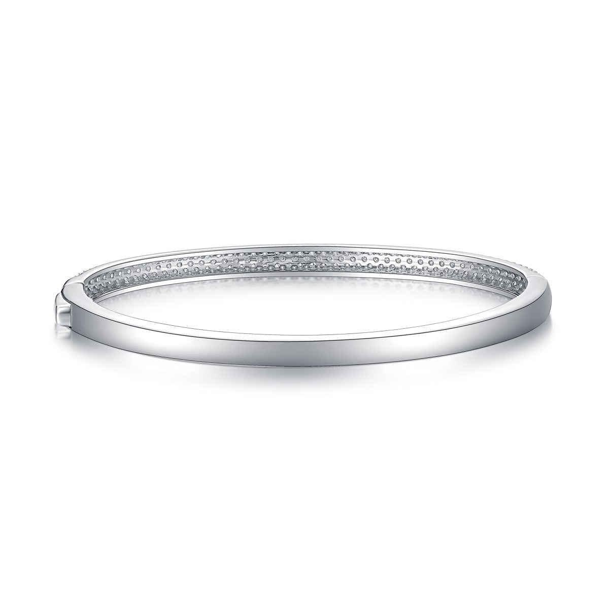 Celine Three Row Pave Bangle, view 3