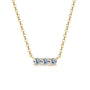 Chloe Three Stone Pendant, view 2