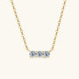 Chloe Three Stone Pendant, view 4