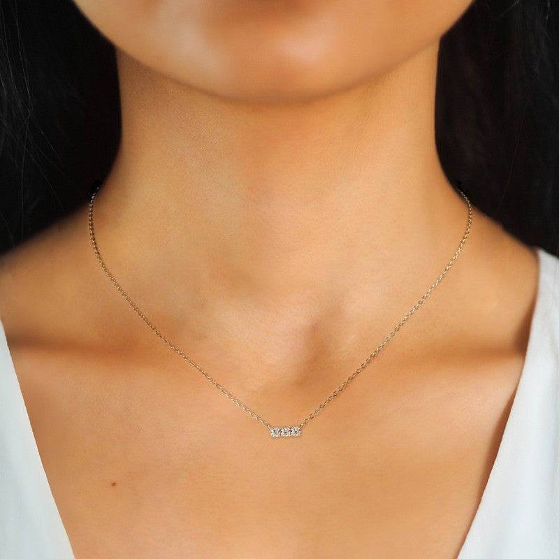 Chloe Three Stone Pendant, view 7