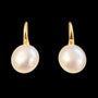Eloise Pearl Drop Earrings in gold, pair