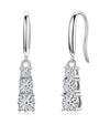Esther Three Stone Drop Earrings