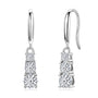 Esther Three Stone Drop Earrings