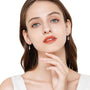 Esther Three Stone Drop Earrings, view 5