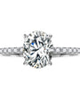 Greta Oval Hidden Halo Ring