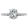 Greta Oval Hidden Halo Ring