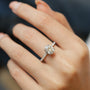 Greta Oval Hidden Halo Ring, view 4