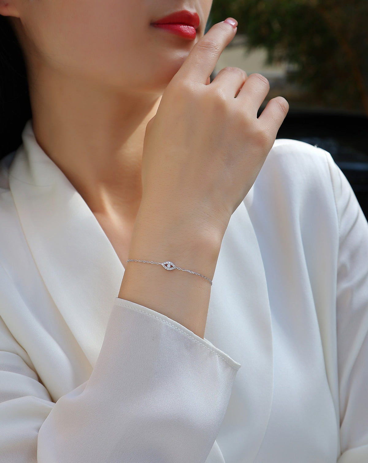 Ivy Evil Eye Bracelet, view 4