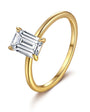 Liesel Emerald Cut Solitaire Ring