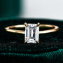 Liesel Emerald Cut Solitaire Ring, view 2