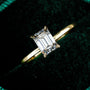 Liesel Emerald Cut Solitaire Ring, view 3