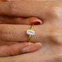 Liesel Emerald Cut Solitaire Ring, view 4